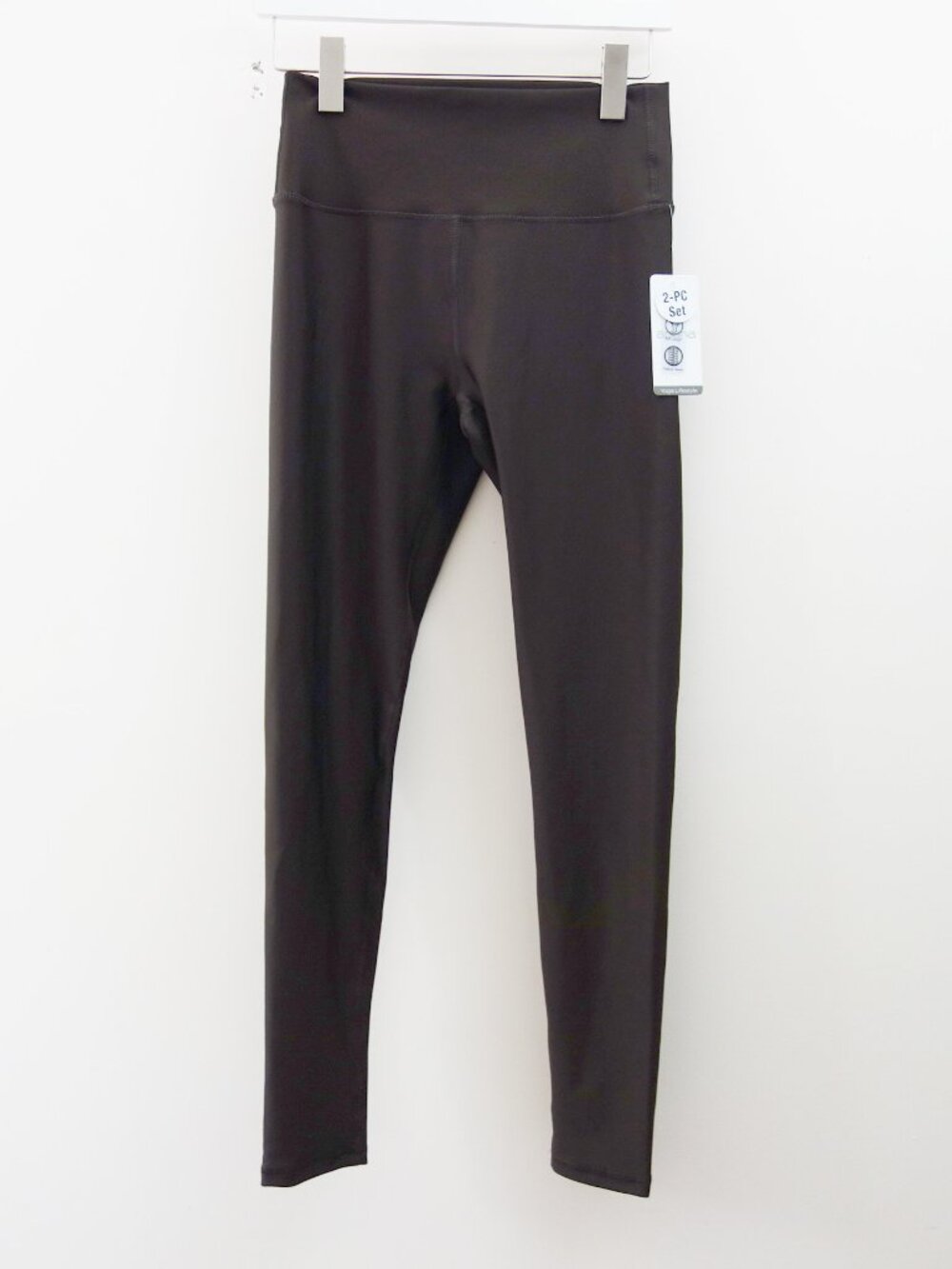 Apana Extra High Rise Full Length Active Yoga Leggings (S) Deep Brown NWT!